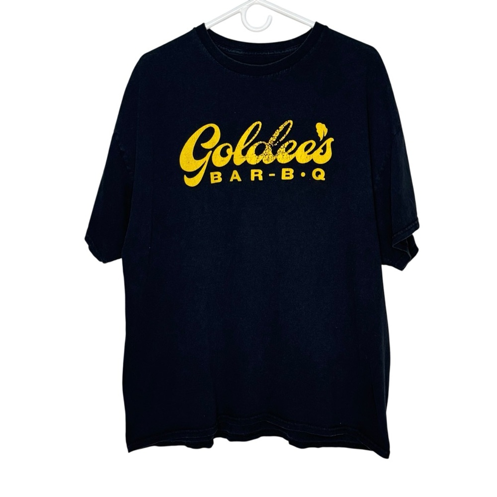 Men’s Golden’s Bar-B•Q Size XXL Black/Gold Cotton Short Sleeve T-Shirt